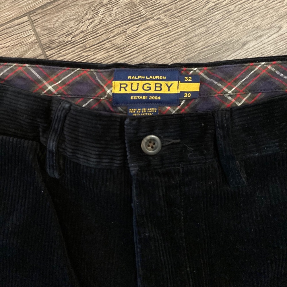 VINTAGE RUGBY BY RALPH LAUREN Corduroy Black PantS